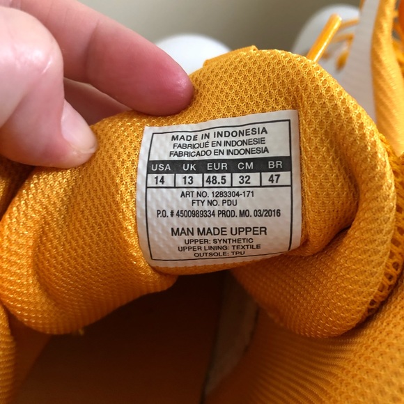 Under Armour Yellow Fierce Phantom Mid MC Cleats Mens Size 14 1283304-171 - Picture 6 of 7